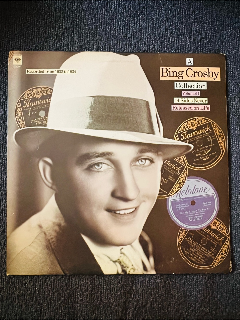 Bing Crosby Collection Volume II Vintage Album LP
